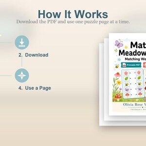 Match Meadow Pages | Matching Worksheets | Printable PDF | Digital Download image 8