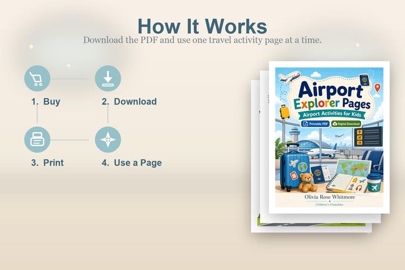 Flygplatsutforskarsidor | Flygplatsaktiviteter för barn | Utskrivbar PDF | Digital nedladdning bild 8