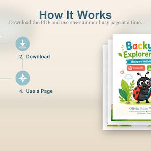 Backyard Entdecker-Seiten | Gartenaktivitäten für Kinder | Druckbare PDF | Digitaler Download Bild 8