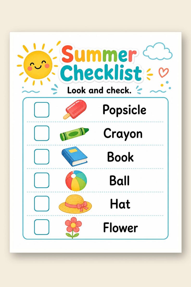 Summer Break Busy Pages | Summer Break Activities for Kids | Printable PDF | Digital Download image 9