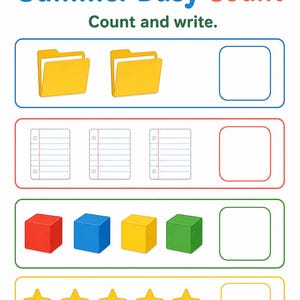Home Summer Busy Pages | Summer Busy Pages for Kids | Printable PDF | Digital Download image 5