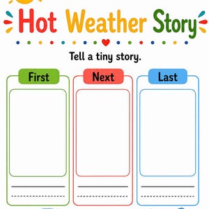 Hot Weather Home Pages | Hot Weather Activities for Kids | Printable PDF | Digital Download image 7