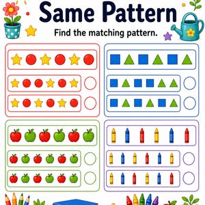 Pattern Parade Studio | Pattern Worksheets | Printable PDF | Digital Download image 7