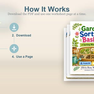 Trädgårdskorg | Sorteringsblad | Utskrivbar PDF | Digital nedladdning bild 8