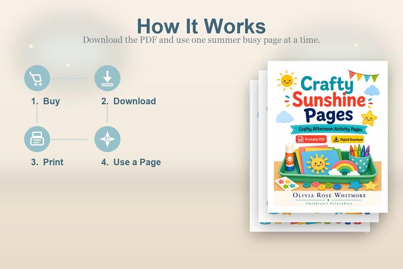 Crafty Sunshine Seiten | Crafty Nachmittag Aktivität Seiten | Druckbare PDF | Digitaler Download Bild 8