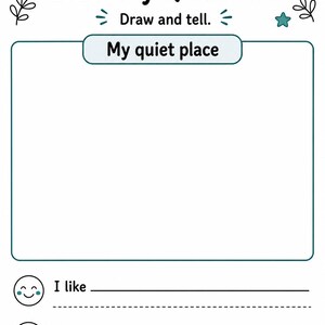 Gentle Calm Down Pages | Calm Down Worksheets | Printable PDF | Digital Download image 5