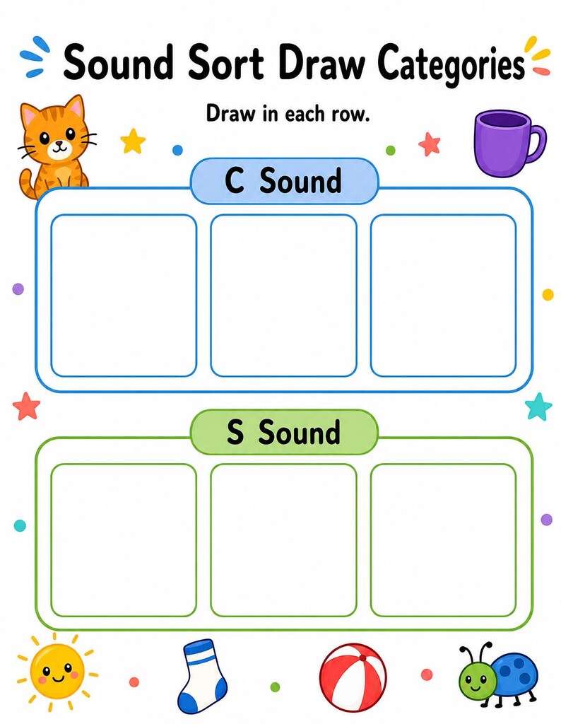 Beginning Sound Sorting Mats | Beginning Sounds Worksheets | Printable PDF | Digital Download image 5