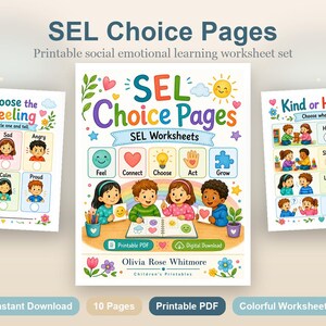 SEL Choice Pages | SEL Worksheets | Printable PDF | Digital Download image 2