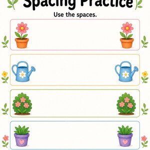 Writing Readiness Garden | Writing Readiness Worksheets | Printable PDF | Digital Download image 4