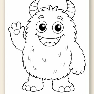 Monster Friends Malvorlagen | Monster Malvorlagen | Druckbare PDF | Digitaler Download Bild 9