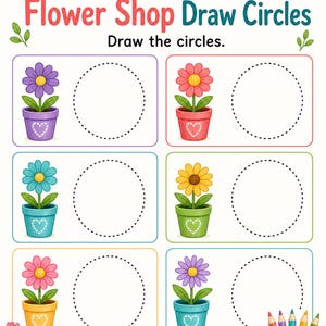 Fine Motor Flower Shop | Fine Motor Worksheets | Printable PDF | Digital Download image 4