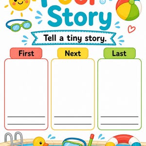 Pool Day Play Pages | Pool Activities for Kids | Printable PDF | Digital Download image 7
