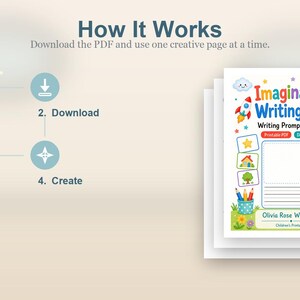Imagination Writing Mats | Writing Prompts for Kids | Printable PDF | Digital Download image 8
