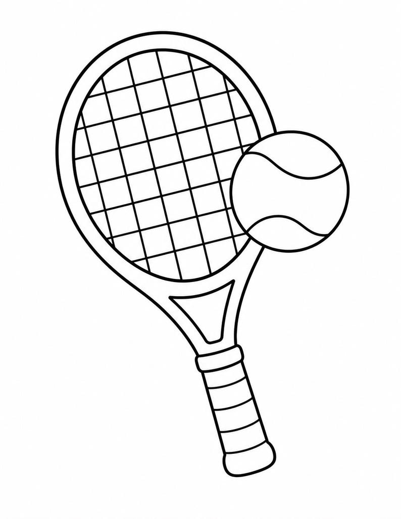 Kleurplaten Sportdag | Sport kleurplaten | Afdrukbare pdf | Digitale download afbeelding 5