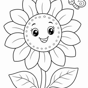 Garden Blooms Coloring Pages | Flower Coloring Pages | Printable PDF | Digital Download image 3