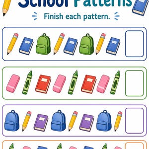 Pattern Parade | Pattern Worksheets | Printable PDF | Digital Download image 6