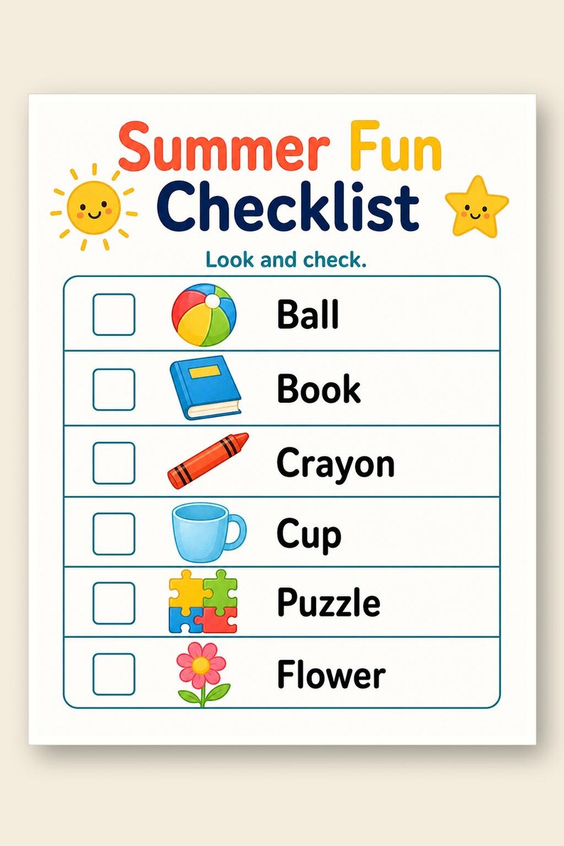 Summer Fun Homepages | Sommerspass Seiten für Kinder | Druckbare PDF | Digitaler Download Bild 9