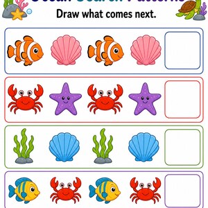 Ozean-Suche Puzzles | Ozean Aktivität Bogen | Druckbare PDF | Digitaler Download Bild 6