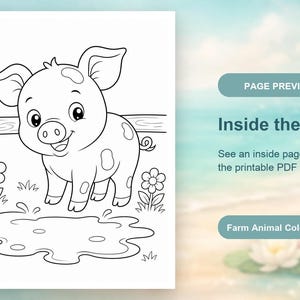 Bauernhof Freunde | Tiere vom Bauernhof | Druckbare PDF | Digitaler Download Bild 10
