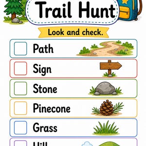 Campfire Hunt Pages | Camping Scavenger Hunt | Printable PDF | Digital Download image 6