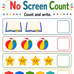 No Screen Summer Fun Pages | No Screen Summer Activities | Printable PDF | Digital Download image 5