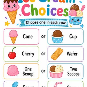 Pagine divertenti sul gelato / Attività sul gelato per bambini / PDF stampabile / Download digitale immagine 6