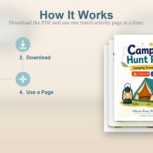 Campfire Hunt Pages | Camping Scavenger Hunt | Printable PDF | Digital Download image 8