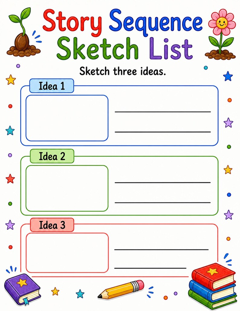 Picture Story Sequence | Story Sequencing Worksheets | Printable PDF | Digital Download image 6