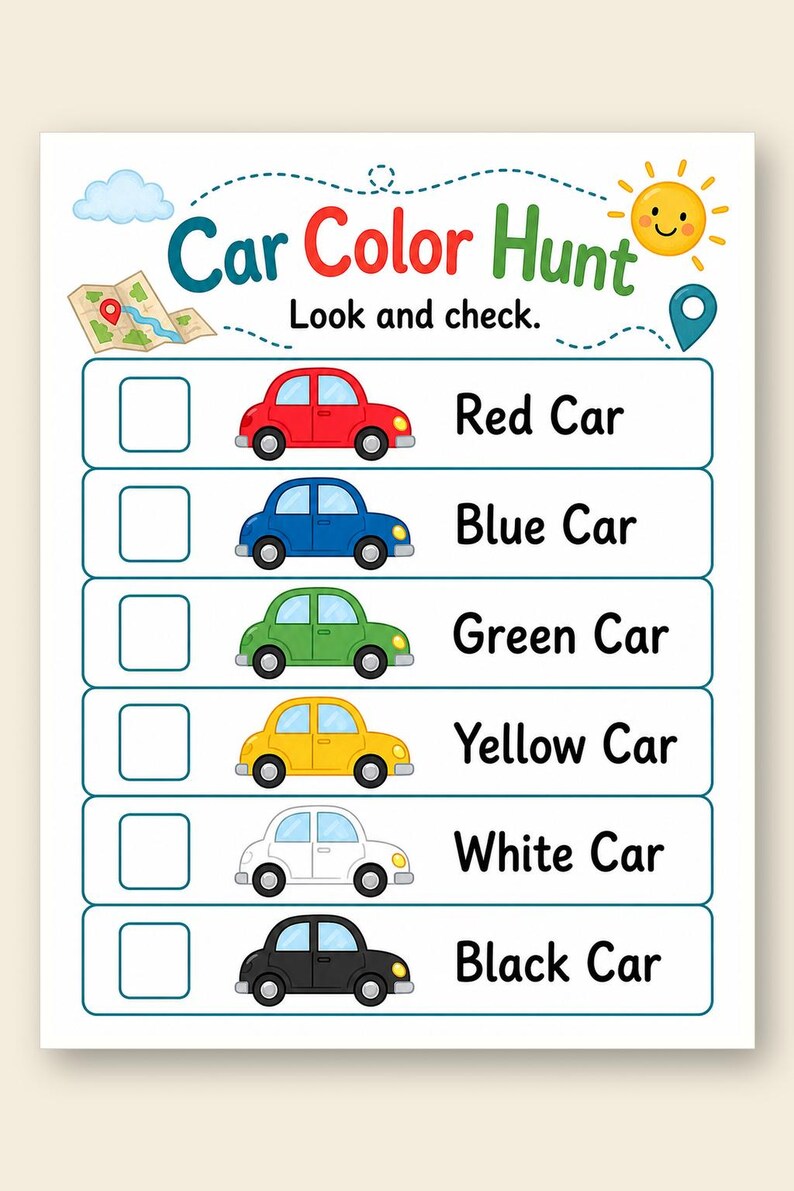 Backseat Bingo Quest | Road Trip Games for Kids | Printable PDF | Digital Download image 9