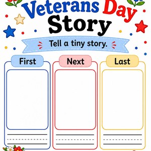 Thank You Star Activity Pages | Veterans Day Activity Sheets | Printable PDF | Digital Download image 7