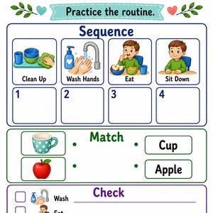 Guía para la hora de la merienda / Rutina / PDF imprimible / Descarga digital imagen 7