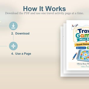 Travel Games Mini Book | Travel Games for Kids | Printable PDF | Digital Download image 8