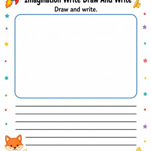 Imagination Writing Mats | Writing Prompts for Kids | Printable PDF | Digital Download image 5