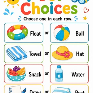 Pool Day Play Pages | Pool Activities for Kids | Printable PDF | Digital Download image 6