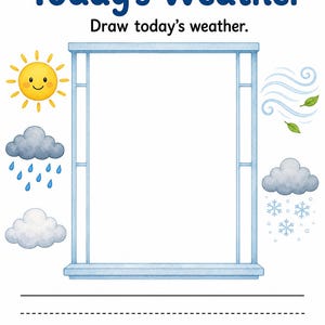 Weather Watch Window | Weather Worksheets | Printable PDF | Digital Download image 4
