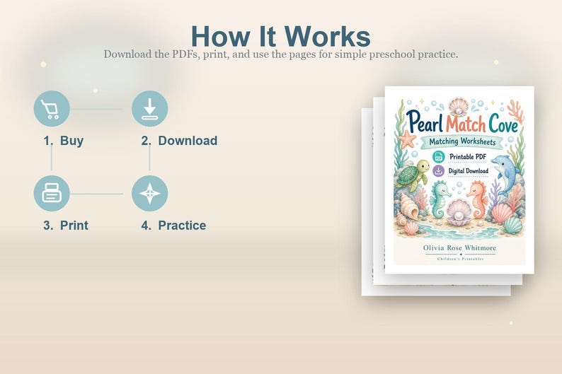 Pearl Match Cove | Folhas de Atividades de Correspondência | PDF para Imprimir | Download Digital imagem 8