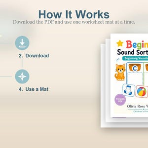 Beginning Sound Sorting Mats | Beginning Sounds Worksheets | Printable PDF | Digital Download image 8