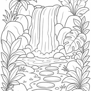 Desenhos para colorir de explorador da selva | Desenhos para colorir da selva | PDF para imprimir | Download digital imagem 5