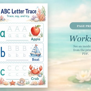 Coral Cove Counting | Preschool Worksheets | Printable PDF | Digital Download image 6