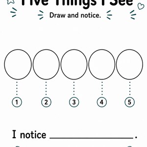 Páginas de Momentos de Atención Plena / Hojas de Trabajo de Atención Plena para Niños / PDF Imprimible / Descarga Digital imagen 4