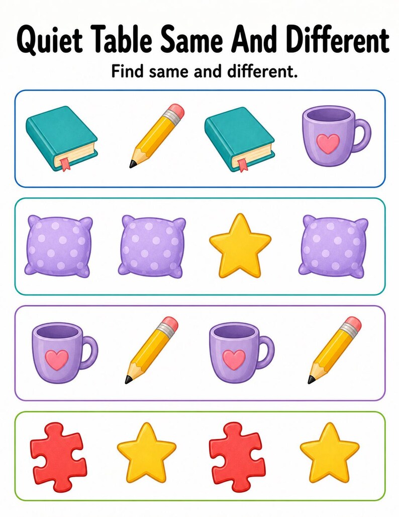 Quiet Table Puzzles | Druckbare besetzten Seiten | Druckbare PDF | Digitaler Download Bild 5
