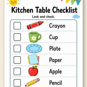 Páginas para la mesa de la cocina soleada / Páginas de verano para la mesa de la cocina / PDF imprimible / Descarga digital imagen 9