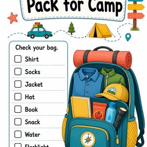 Camping Explorer Pages | Camping Activities for Kids | Printable PDF | Digital Download image 4