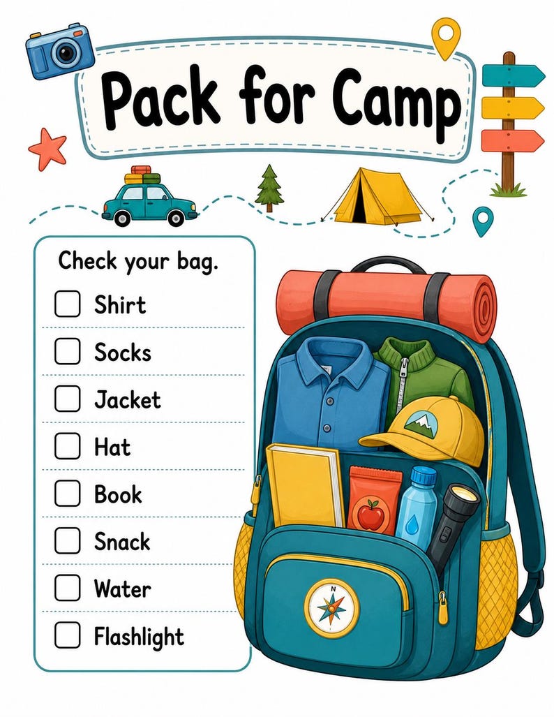 Camping Explorer Pages | Camping Activities for Kids | Printable PDF | Digital Download image 4