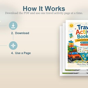 Cuaderno de actividades de viaje / Libro de actividades de viaje para niños / PDF imprimible / Descarga digital imagen 8
