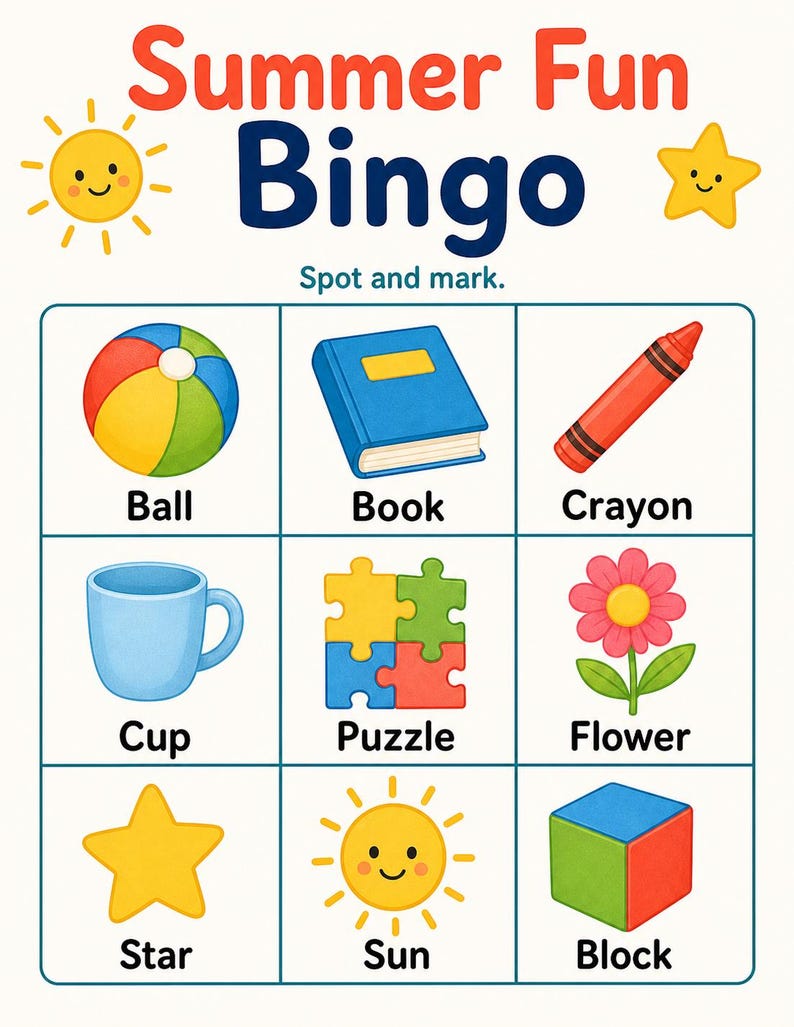 Summer Fun Homepages | Sommerspass Seiten für Kinder | Druckbare PDF | Digitaler Download Bild 3