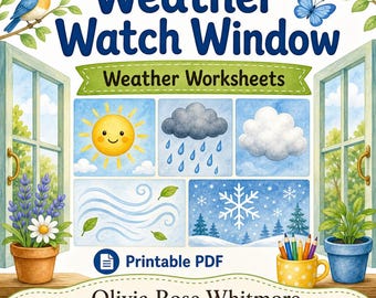 Weather Watch Window | Weather Worksheets | Printable PDF | Digital Download