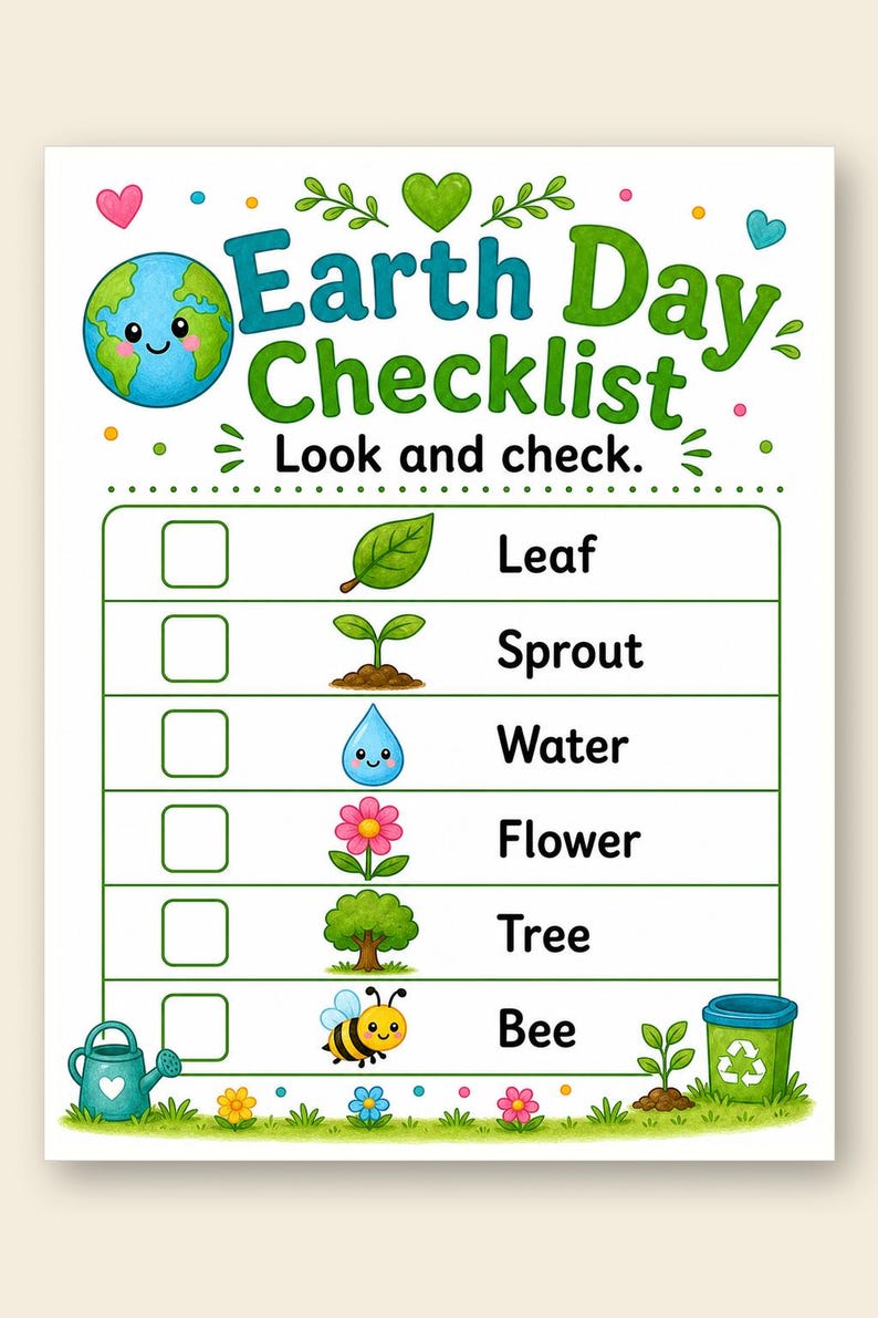 Earth Day Helper Activity Pages | Earth Day Activity Sheets | Printable PDF | Digital Download image 9