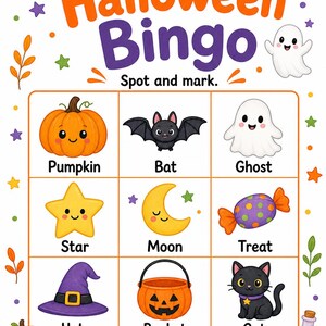 Pagine di attività per la Notte delle Zucche / Fogli di attività di Halloween / PDF stampabile / Download digitale immagine 3
