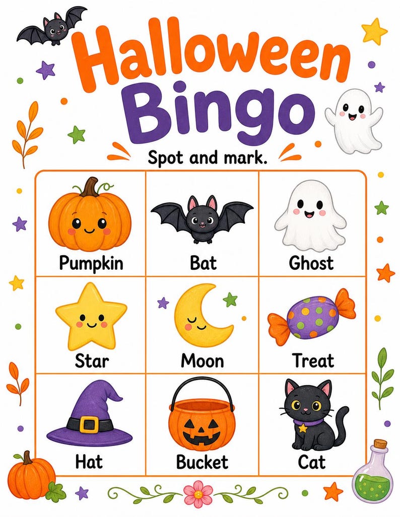 Pagine di attività per la Notte delle Zucche / Fogli di attività di Halloween / PDF stampabile / Download digitale immagine 3